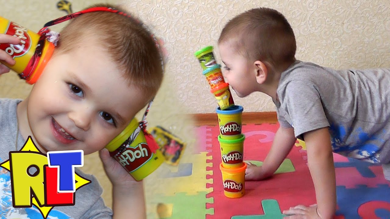 ✨ Цирковые ТРЮКИ с PLAY DOH. Играем в цирк с Плей до
