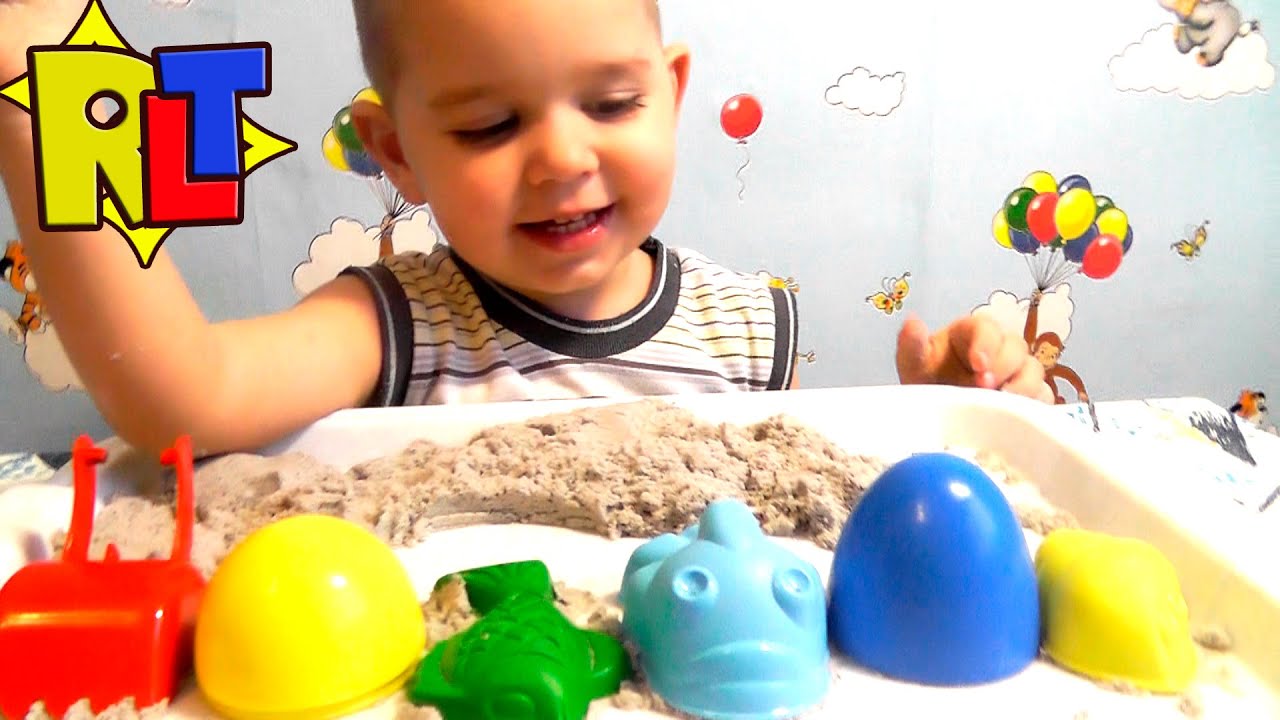 ✨ Кинетический Песок. Развивающие игры для детей. kinetic sand. Educational games for children 