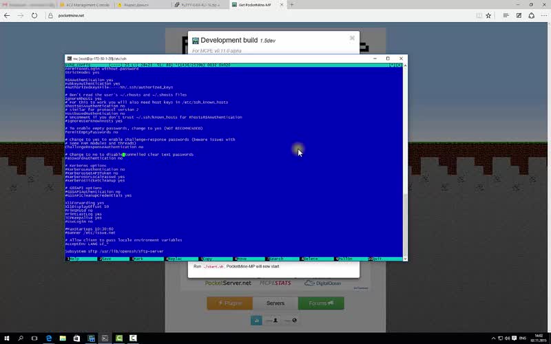 Создание сервера на Amazon: Часть 4 - Устанавливаем сервер Minecraft PE