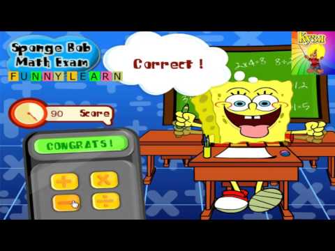 Спанч боб 2016 развивающий мультик для детей Учимся считать