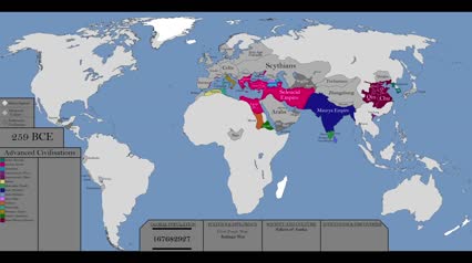 История человечества на карте за несколько минут