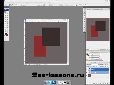 Видео урок по слоям Photoshop